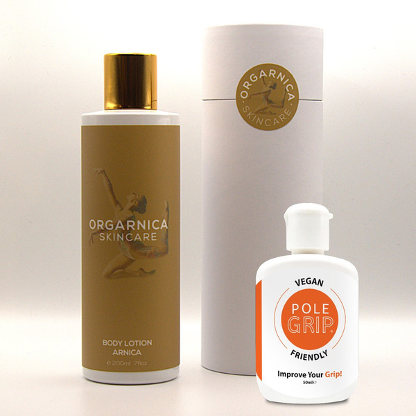 Our Hydration pack comes with a 200ml bottle of Organica, 100ml of Body Grip and 50ml of PoleGrip