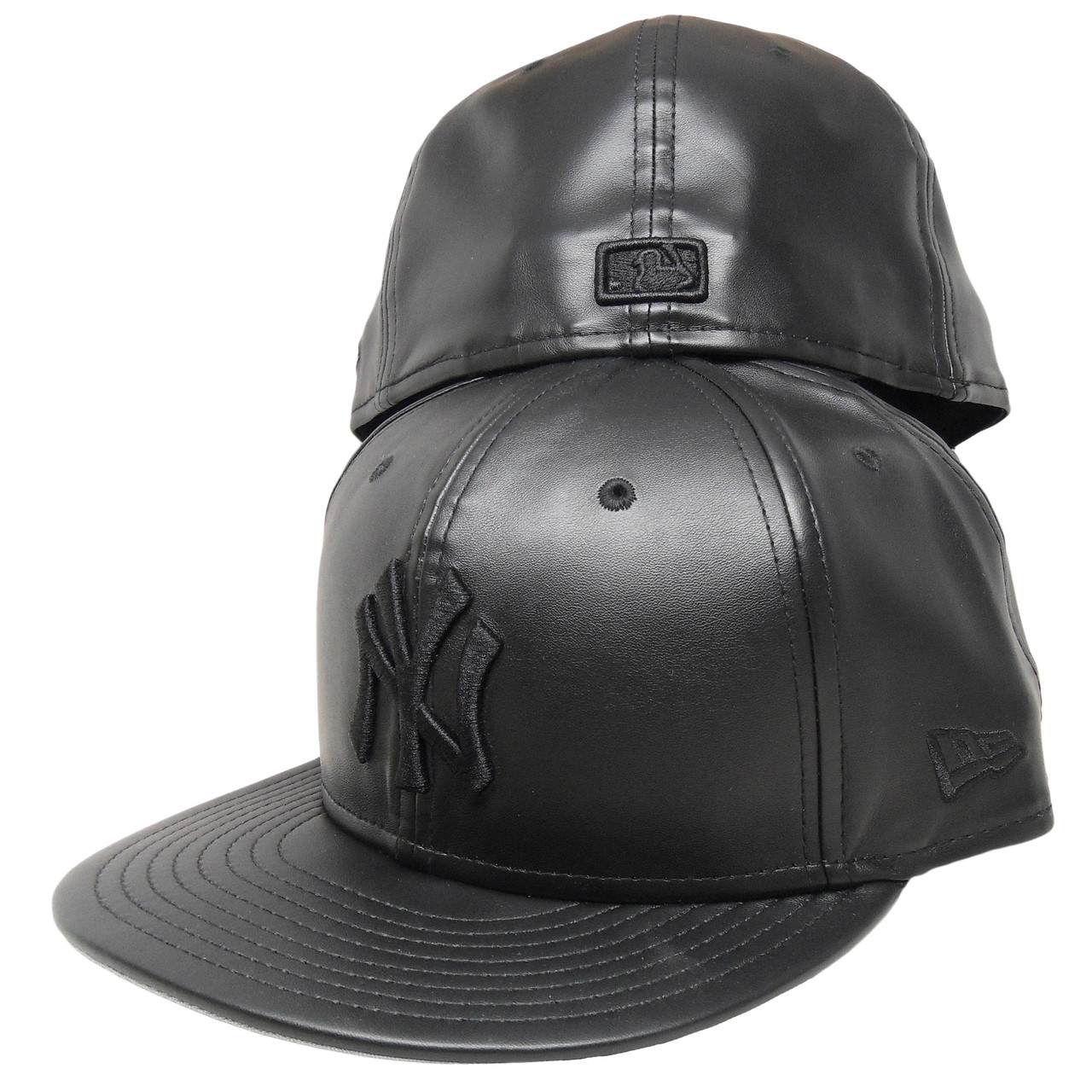 All Black New York Yankees Cap Factory 