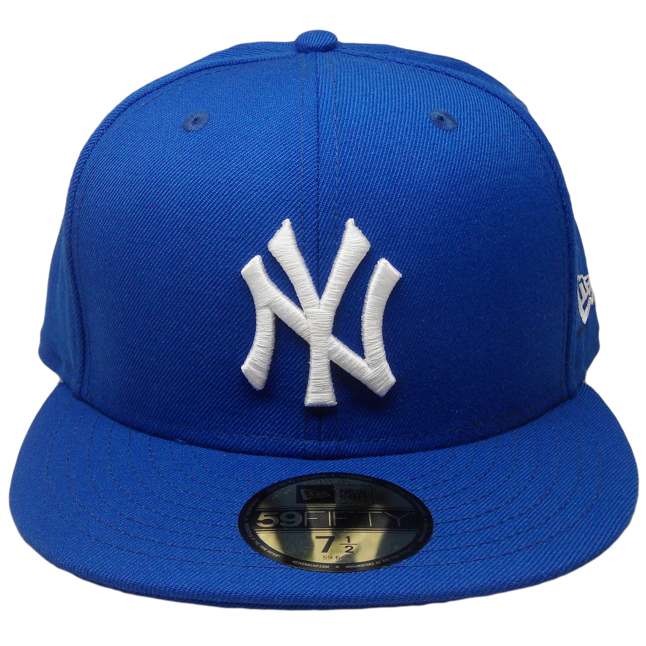 New York Yankees New Era Custom Basic 59fifty Hat Bright Royal White Ecapsunlimited Com