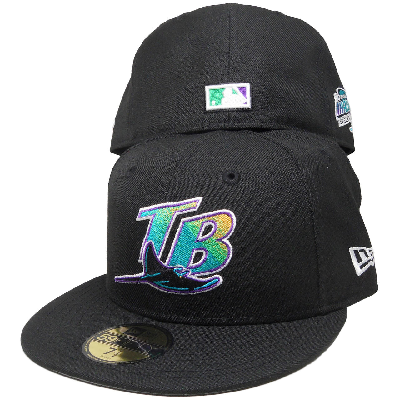 Tampa Bay Devil Rays New Era Custom 59fifty Fitted Black Purple