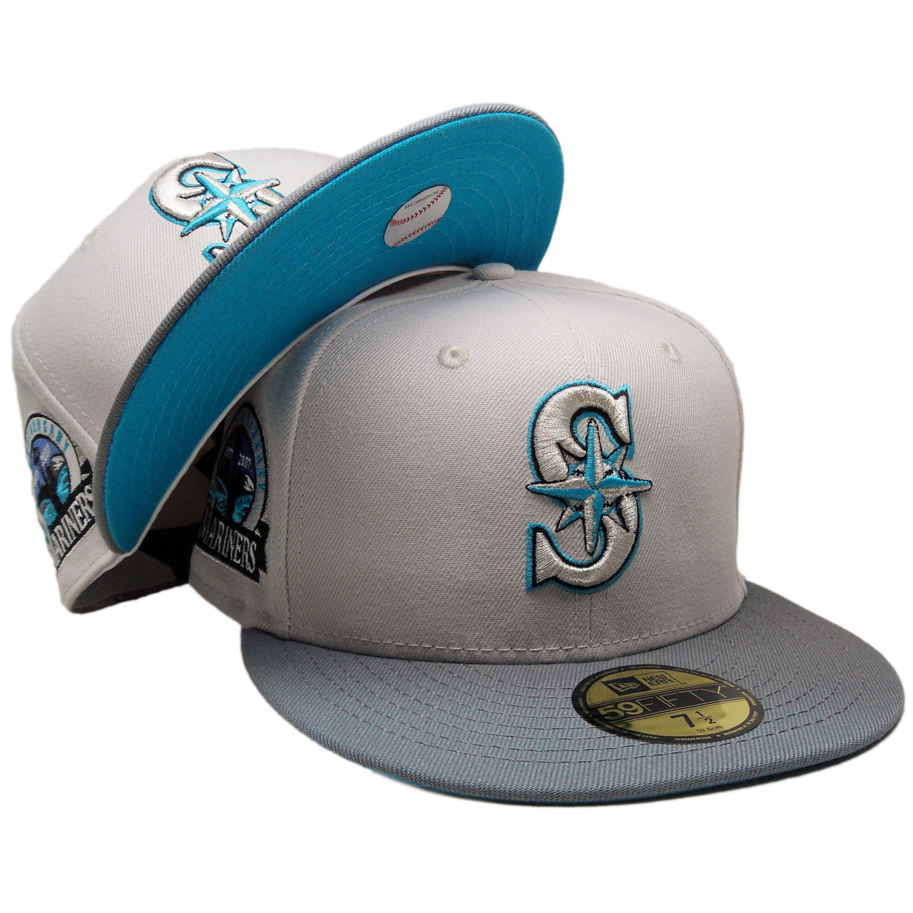 Seattle Mariners 30 Ann. Custom NE 59Fifty Fitted - Stone, Gray ...