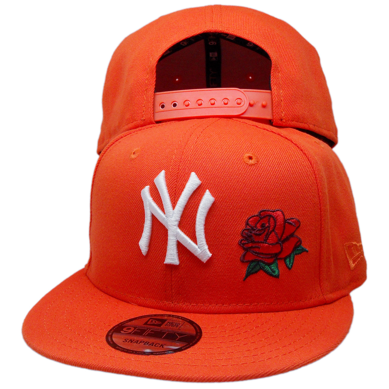 NY Yankees 00 WS Rose New Era Custom Snapback - Orange, Red, Green