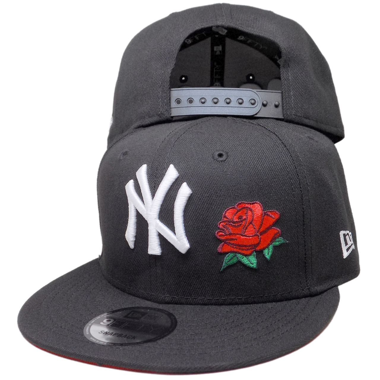 NY Yankees 2009 WS Rose Custom New Era Snapback - Black, White