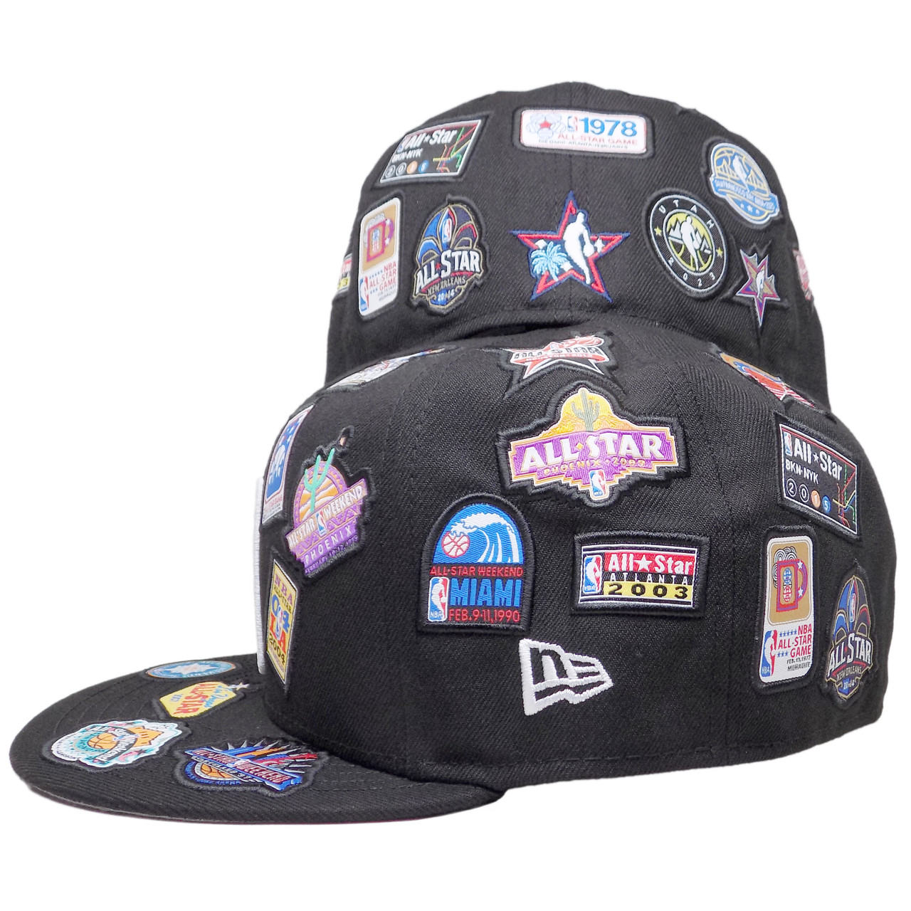 NBA HWC All Star Games New Era 59Fifty Fitted Hat- Black, Multi 