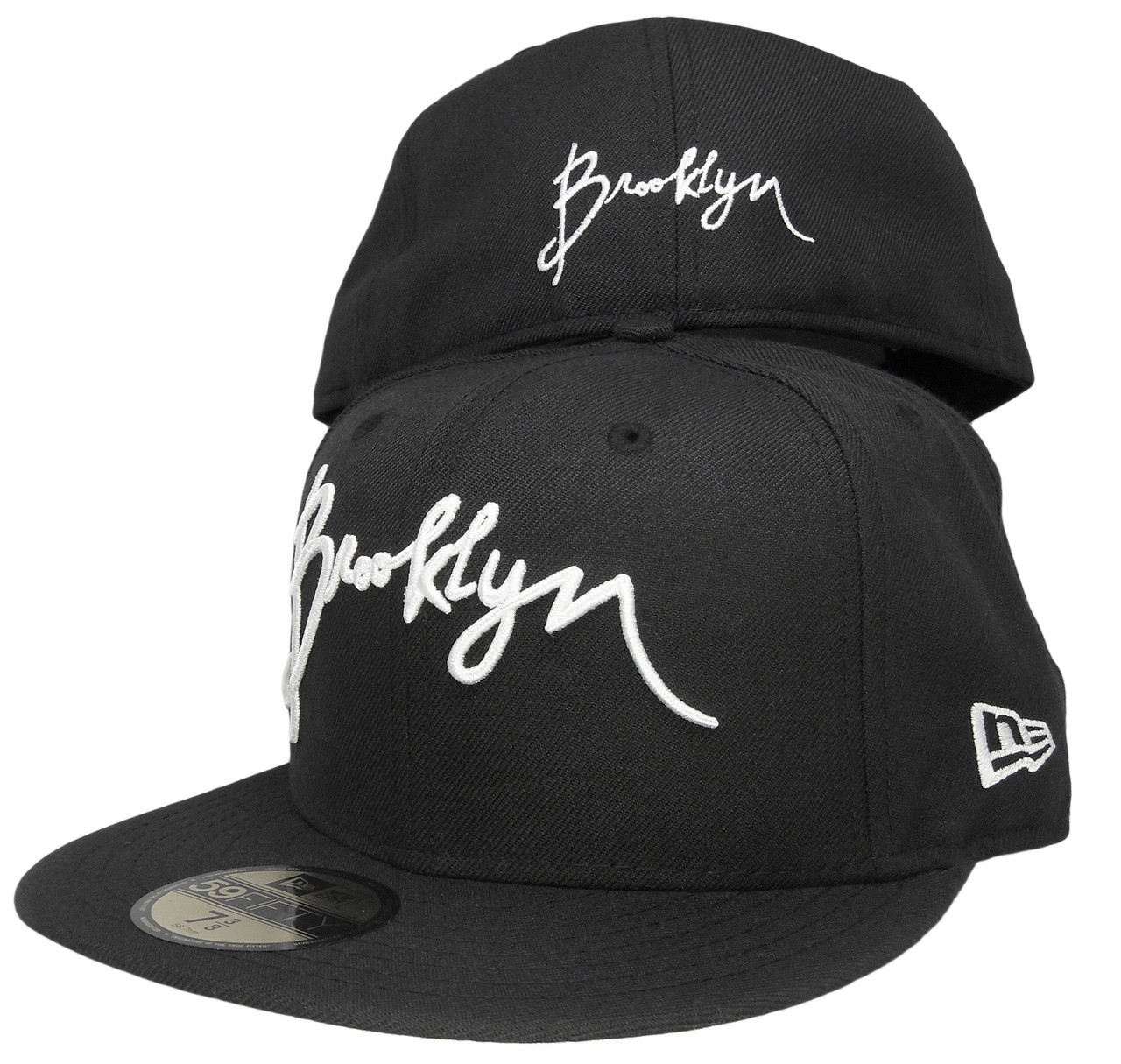 Script Brooklyn New Era 59fifty Basic Fitted Hat Black White Ecapsunlimited Com