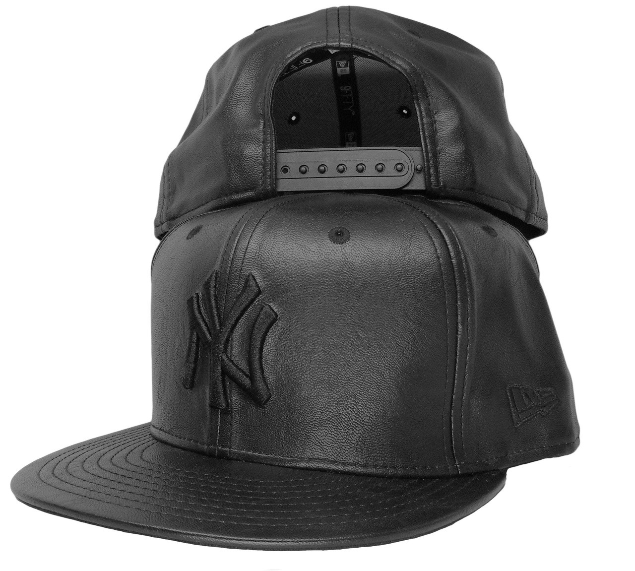 All Black New York Yankees Cap Factory 