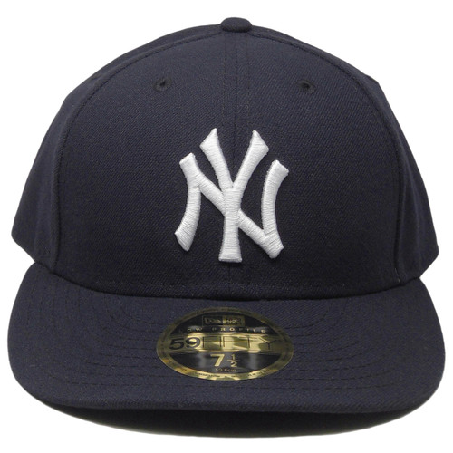 New York Yankees New Era 59Fifty Low Profile Fitted Hat - Navy, White