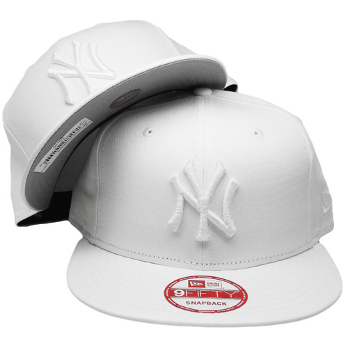 all white yankees hat