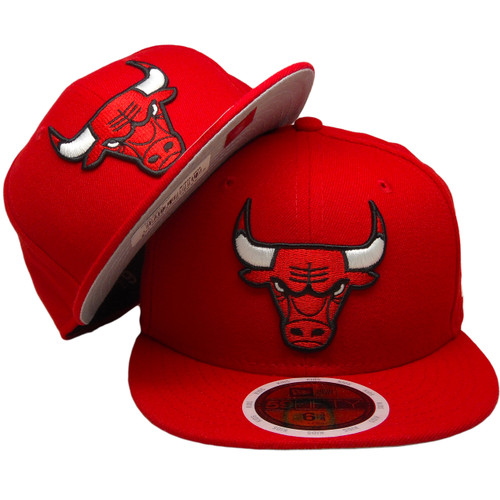 Chicago Bulls New Era KIDS 59Fifty Basic Fitted - Red, Black, White