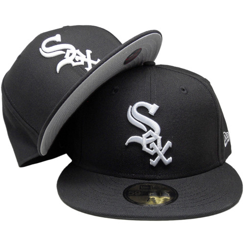 Chicago White Sox New Era Custom Gray Bottom Fitted - Black, White, Gray Under