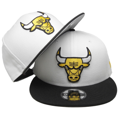 black and yellow bulls hat