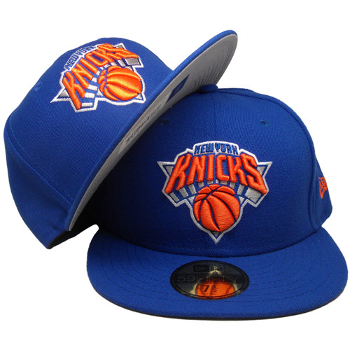 New York Knicks New Era Basic Official 59Fifty Fitted Hat - Royal, Orange, White