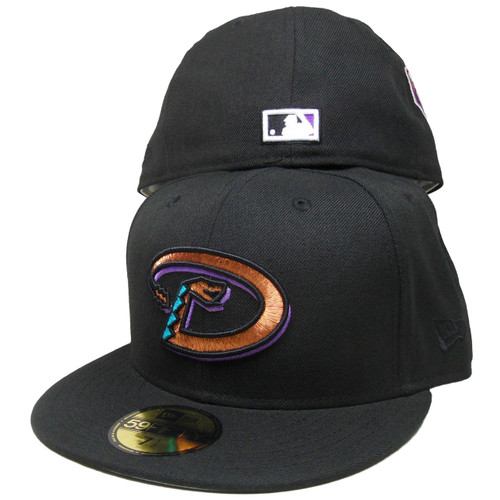 Arizona Diamondbacks Custom 1998 Patch New Era Fitted - Black, Copper, Teal
