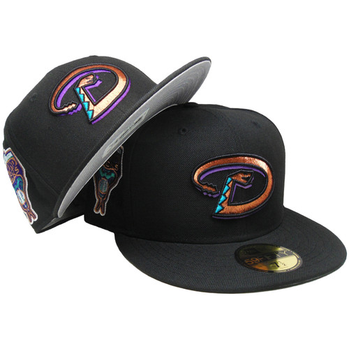 Arizona Diamondbacks Custom 1998 Patch New Era Fitted - Black, Copper, Teal