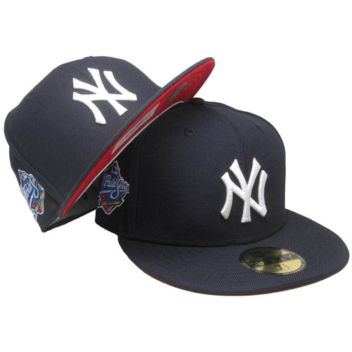 red and white yankees hat