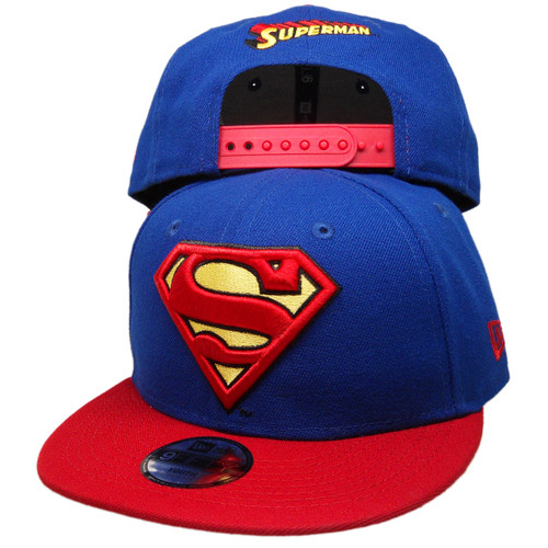 DC Comics Superman New Era Custom Kids Snapback - Royal Blue, Red, Yellow