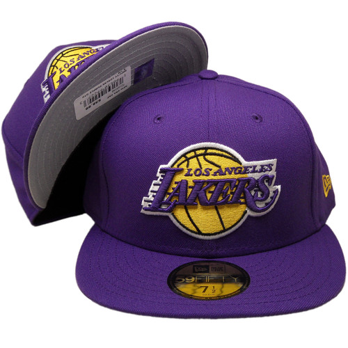 Los Angeles Lakers New Era Basic 59fifty Fitted Hat Purple Gold White Ecapsunlimited Com