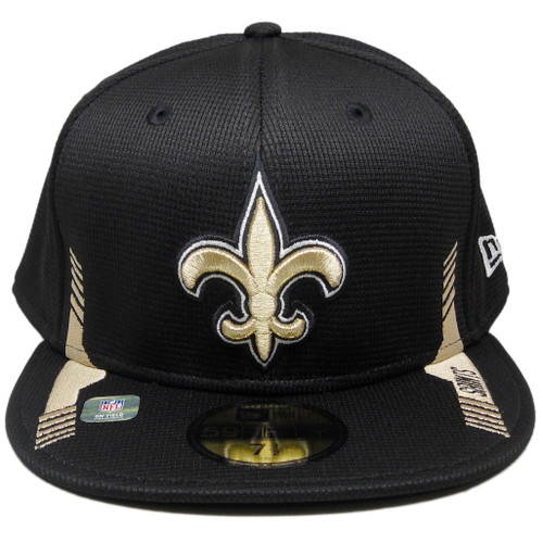 New Orleans Saints On-Field Home New Era 59Fifty Fitted - Black, Gold, White