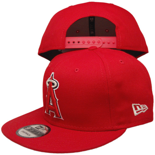 Anaheim Angels New Era 9Fifty Basic Snapback Hat - Red, Gray, White