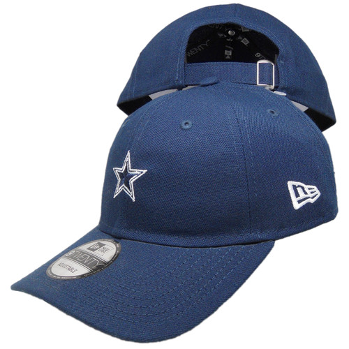 Dallas Cowboys Small Logo NE 9Twenty Adjustable Hat - Navy, White