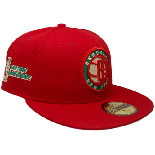 Brooklyn Nets Eastern Conference State Fruit 59Fifty - Red, Soft Yellow, Green