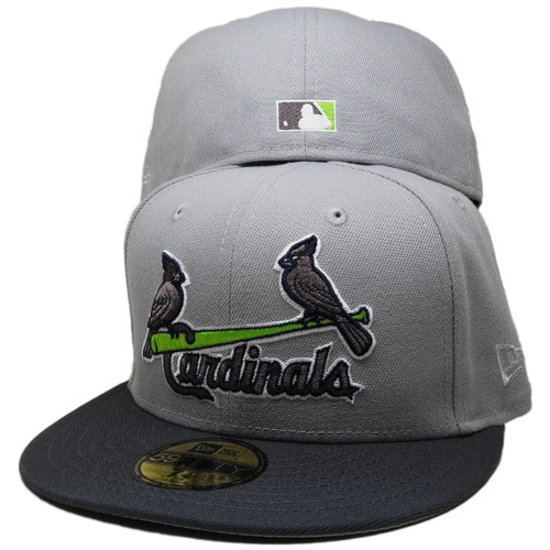 St. Louis Cardinals 11 WS Custom New Era 59Fifty Fitted - Gray, Graphite, Lime