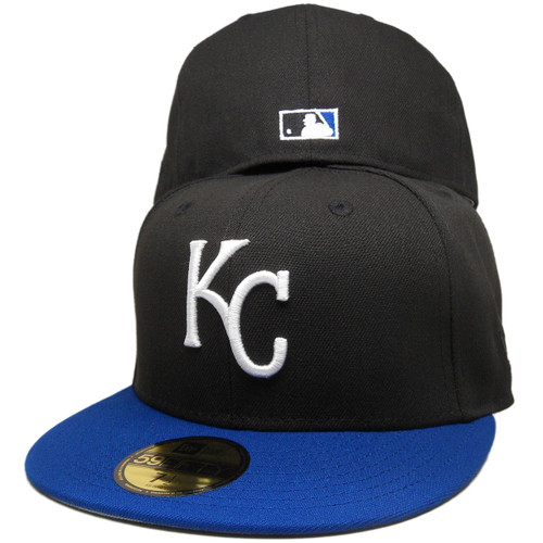 Kansas City Royals 15 WS Custom New Era 59Fifty Fitted - Black, Royal, White