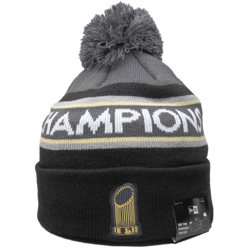 Houston Astros 2022 World Series Champions Knit Beanie - Black, Gray, Gold