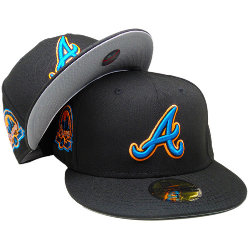 Atlanta Braves 40 Ann. New Era Custom 59Fifty Fitted - Black, Blue, Orange