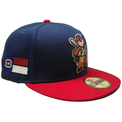 Ashville Tourists Custom New Era 59Fifty Fitted - Navy, Red, Gold