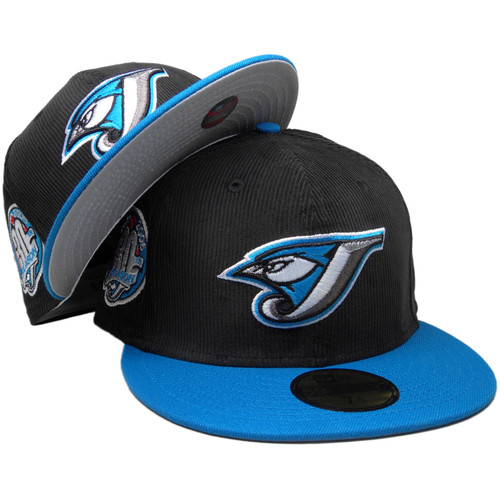 Toronto Blue Jays 30 Ann. Custom New Era Fitted - Black Corduroy, Blue, Gray