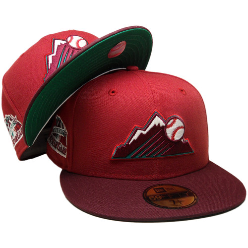Colorado Rockies 98 ASG Custom NE 59Fifty Fitted - Dark Red, Maroon, Green