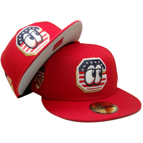 Chattanooga Lookouts MiLB NE 23 July 4th 59Fifty Fitted - Red, Navy, White