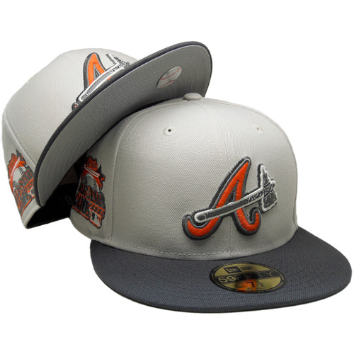 Atlanta Braves 2000 ASG Custom NE 59Fifty Fitted - Stone, Graphite, Orange