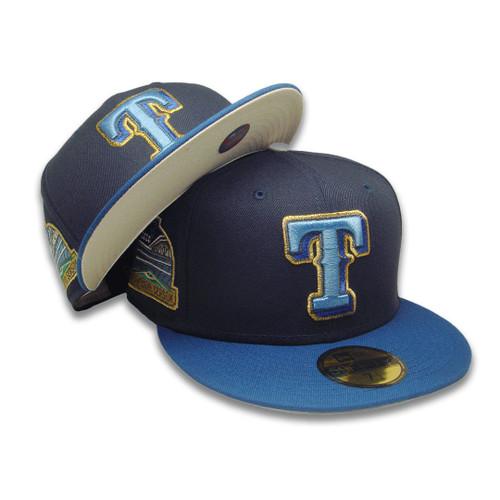 Texas Rangers Inaugural Custom New Era 59Fifty Fitted - Navy, Sky Blue, Gold