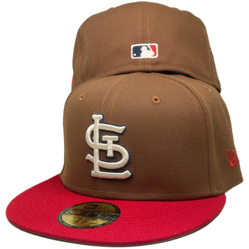 St. louis Cardinals New Era Harvest 59Fifty Fitted - Lt. Brown, Red, Beige