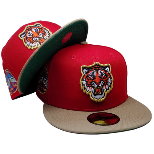 Detroit Tigers 'Scarface' Custom New Era 59Fifty Fitted - Red, Khaki, Gold
