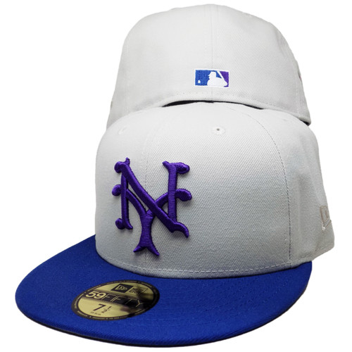 New York Giants 'Naraku' Custom New Era 59Fifty Fitted - Stone, Royal, Purple