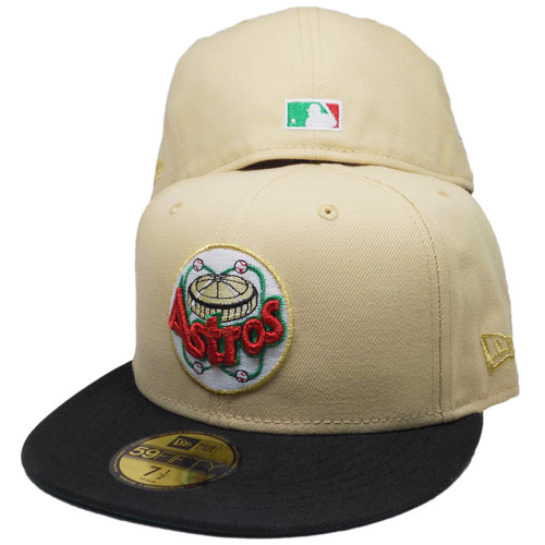 Houston Astros "Colosseum" Custom New Era Fitted - Vegas Gold, Black, Red