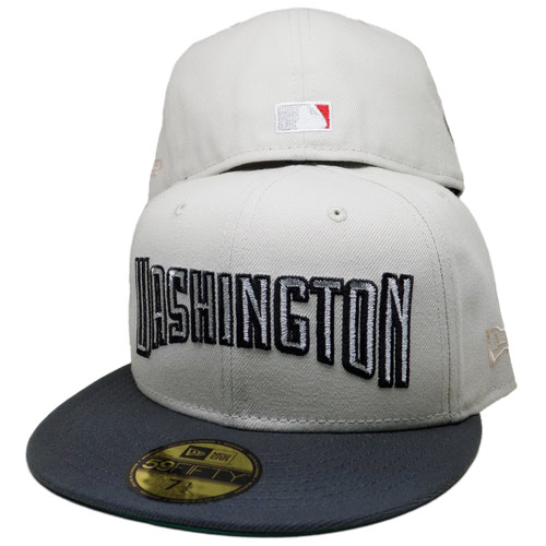 Washington Nationals 'Great Wall" Custom NE Fitted - Stone, Graphite, Silver
