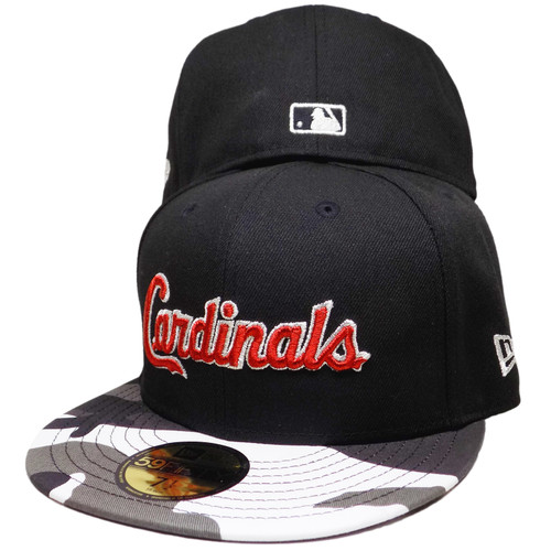 St. Louis Cardinals New Era Metallic Camo Edition 59Fifty Fitted - Black, Red, Silve
