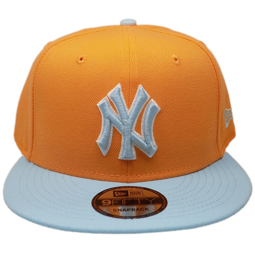 New York Yankees New Era 2024 Color Pack Snapback - Glow Orange, Sky, White
