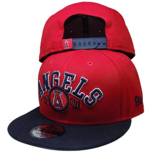 Anaheim Angels New Era Throwback 9Fifty Snapback - Red, Navy, White