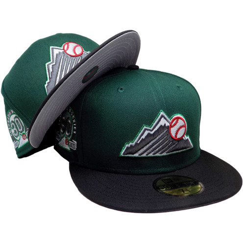Colorado Rockies 'Murder Mountain' Custom NE Fitted - Green, Black, Red