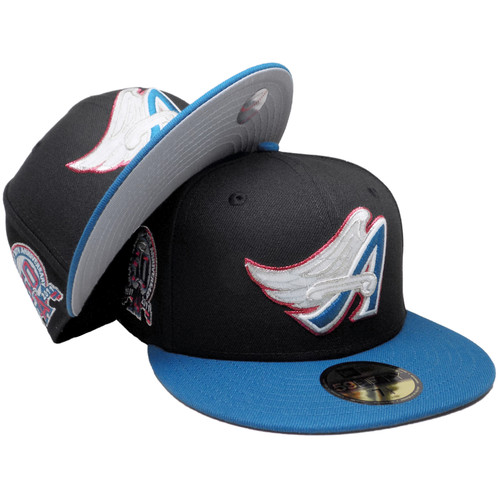 Anaheim Angels 5 Anniversary Custom New Era Fitted - Black, Blue, Red
