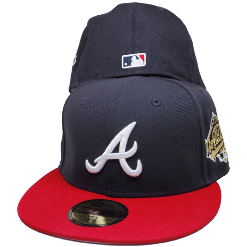 Atlanta Braves 1995 World Series New Era 59Fifty Fitted - Navy Blue, Red, White