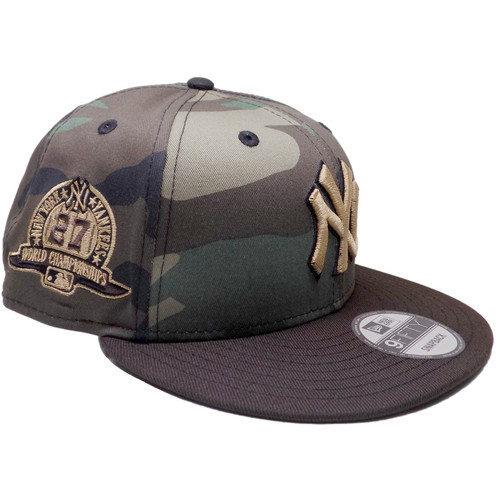 New York Yankees 27 Champs Custom NE Snapback - Camo, Brown, Beige
