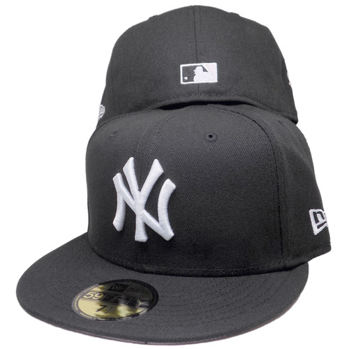 New York Yankees 09 WS Custom New Era 59Fifty Fitted - Black, White, Pink