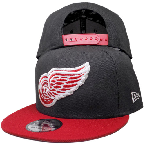 Detroit Red Wings Custom NHL New Era 9Fifty Snapback - Black, Red, Silver