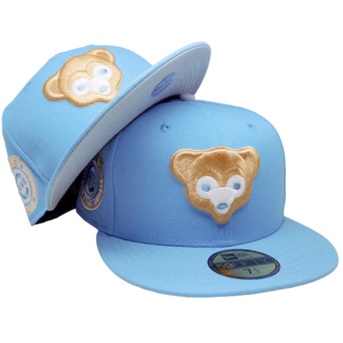 Chicago Cubs 1962 ASG Custom New Era 59Fifty Fitted - Sky Blue, Beige, White
